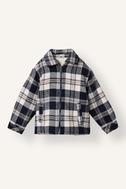 Oversize Fit Flanel Plaid Long Sleeve Shirt