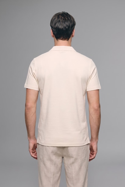 Resort Neck Regular Fit Short Sleeve Polo T-Shirt
