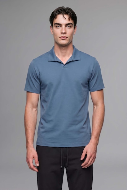 Regular Fit Resort Yaka Basic Polo Tişört