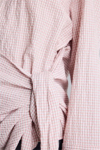 Regular Fit Crinkle Fabric Long Sleeve Tunic
