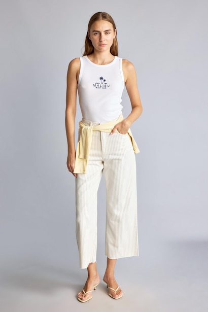 %100 Pamuk Culotte Gabardin Pantolon
