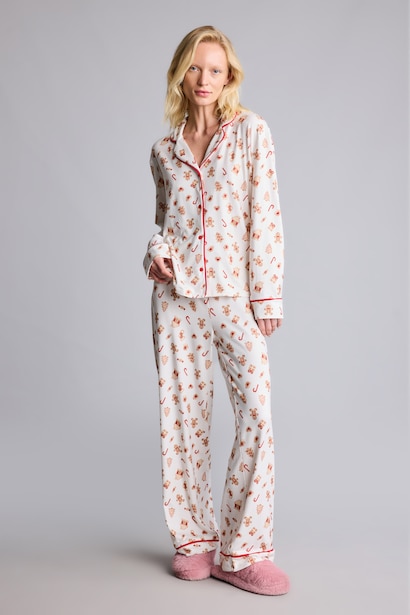 Regular Fıt Uzun Kollu Pijama Takımı