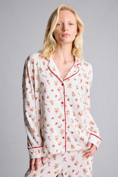 Regular Fıt Uzun Kollu Pijama Takımı