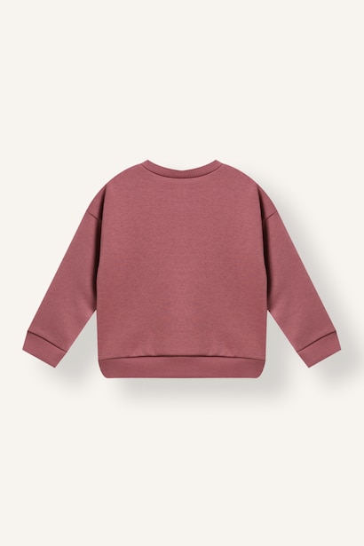 Oversize Fit Slogan Sweatshirt