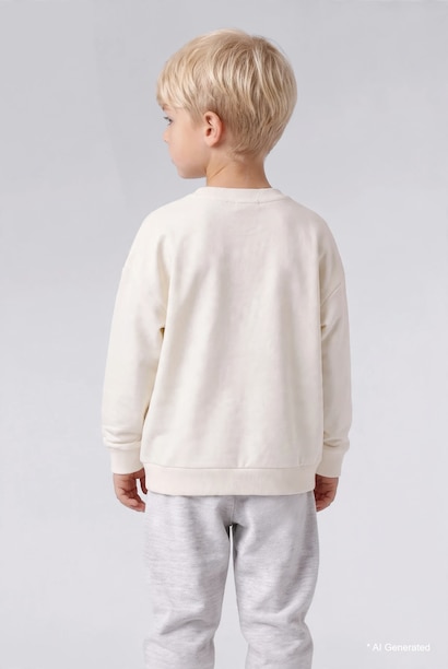 Oversize Fit Slogan Sweatshirt