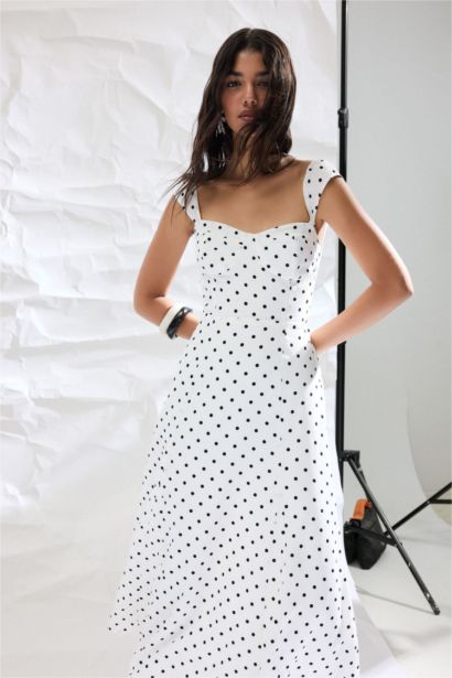 Crepe Midi Dress
