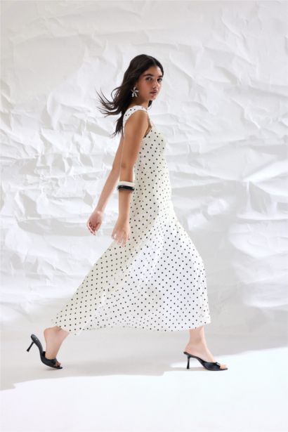 Crepe Midi Dress