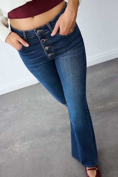 Mia Flare Fit Regular Waist Trousers