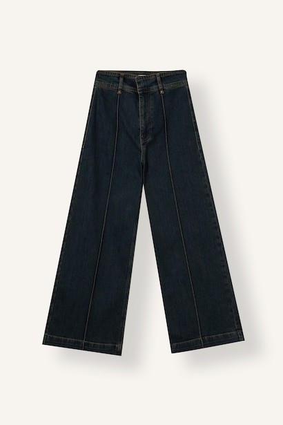 High Waist Wide Leg Culotte Jeans