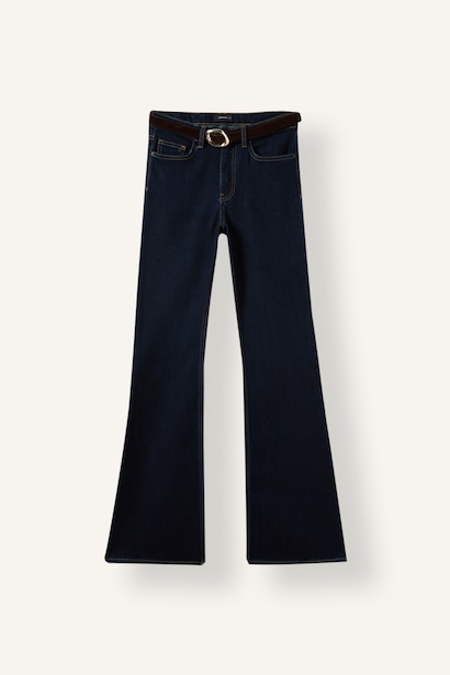 Normal Waist Flare Trousers