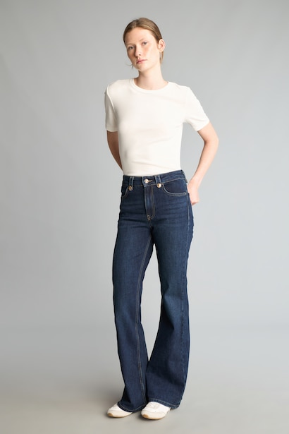 Flare Fit Mid Waist Flared Jeans