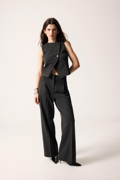 Wide Leg Yüksek Bel Pantolon
