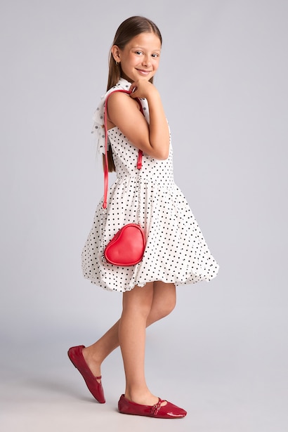 Balloon Fit Sleeveless Woven Dress