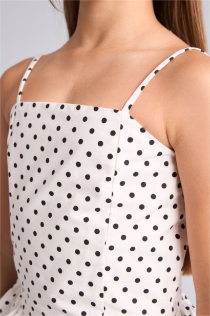 Balloon Fit Sleeveless Woven Dress
