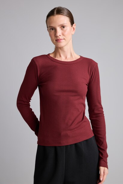 Slim Fit Camisole Long Sleeve T-Shirt