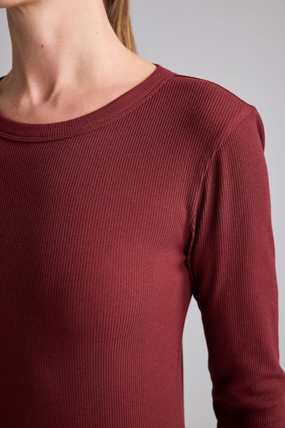 Slim Fit Camisole Long Sleeve T-Shirt