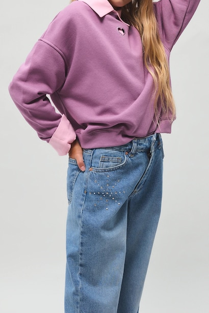 Jean Coupe droite pour fille