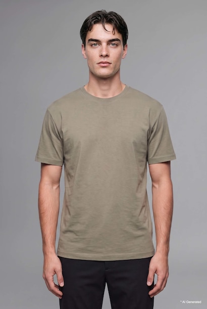 Col rond Coupe Régulière T-shirt à manches courtes
