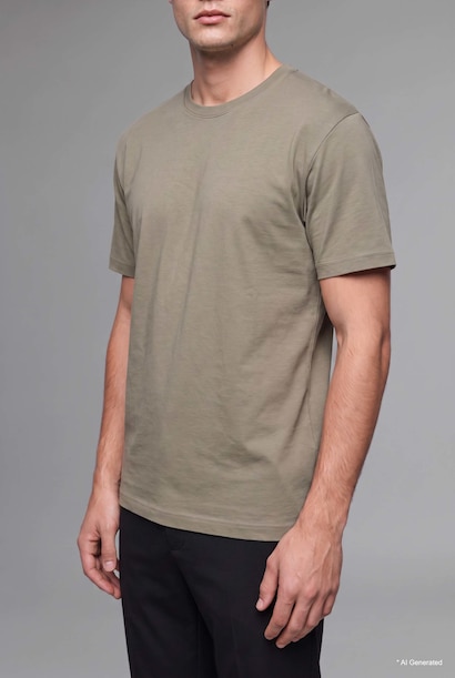 Col rond Coupe Régulière T-shirt à manches courtes