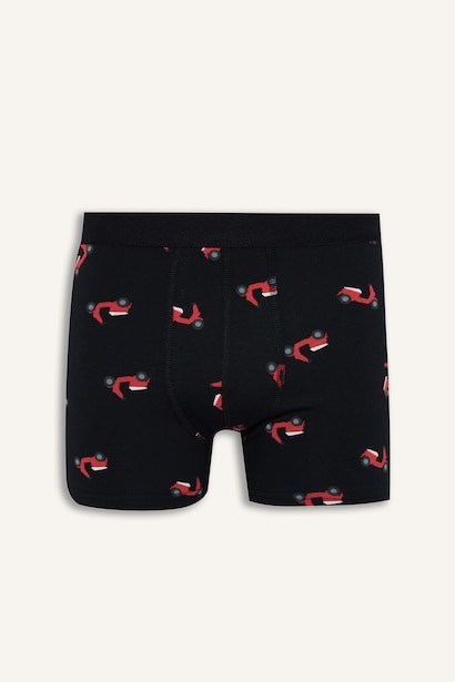 Regular Fit Desenli 2'li Boxer