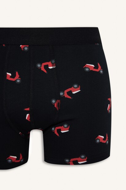 Regular Fit Desenli 2'li Boxer