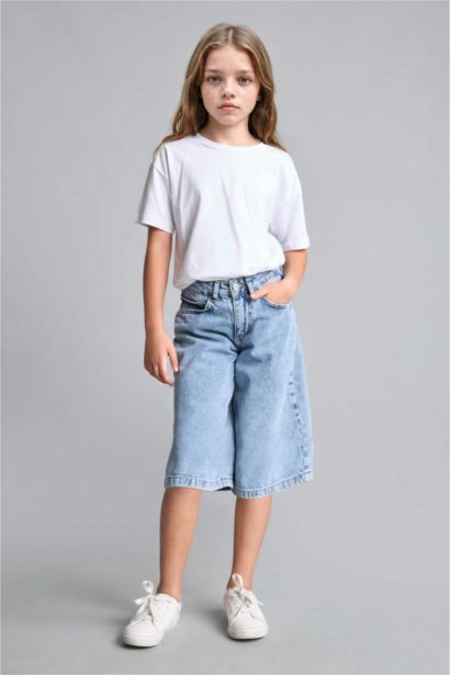 Girl 100% Cotton Denim Shorts
