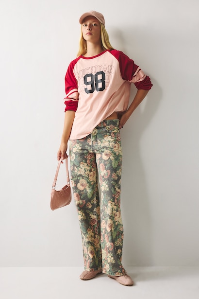 Normal Waist Straight Fit Trousers