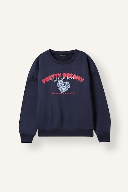 Baskılı Sweatshirt Kız Çocuk