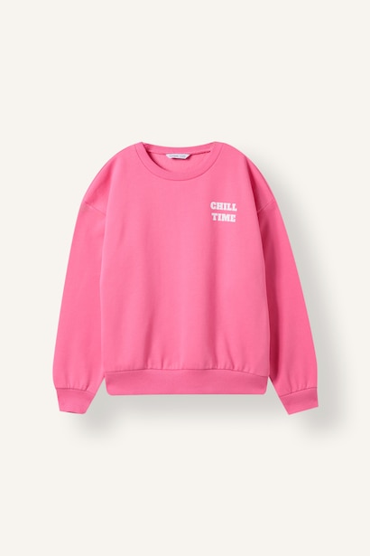 Relaxed Fit Baskılı 2'li Sweatshirt Kız Çocuk