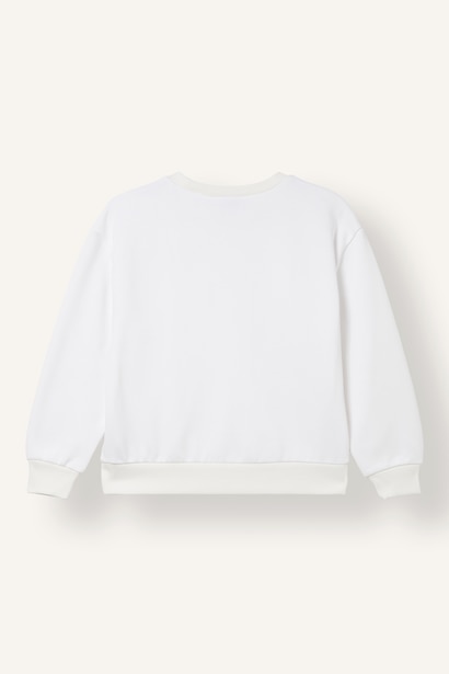 2 piece Relax Fit Slogan Crew Neck Sweatshirt
