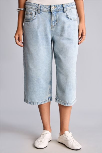 Bermuda Jean Şort