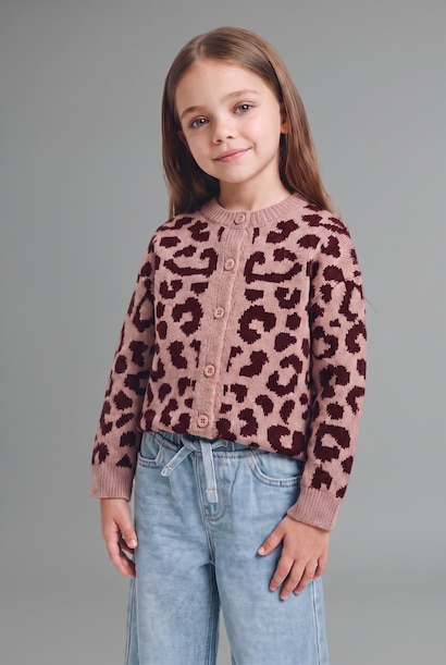 Regular Fit Crew Neck Cardigan