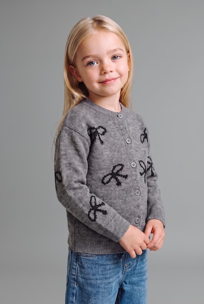 Regular Fit Crew Neck Cardigan