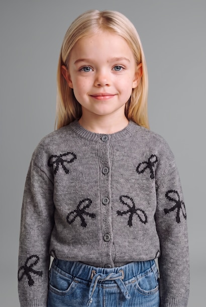 Regular Fit Crew Neck Cardigan