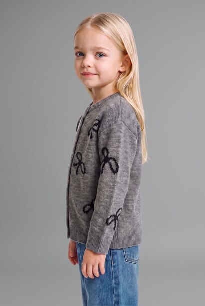 Regular Fit Crew Neck Cardigan