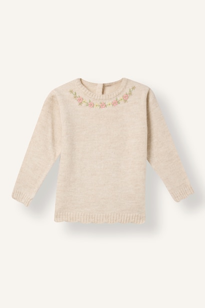 Baby Girl Regular Fit Crew Neck Pullover
