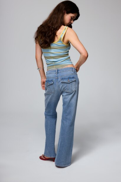 Bootcut Orta Bel Jean