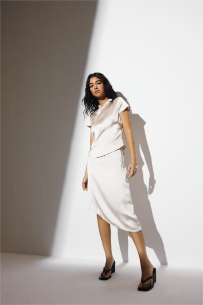 Slim Fit Satin