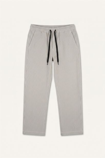 Baggy Fit Çizgili Pantolon