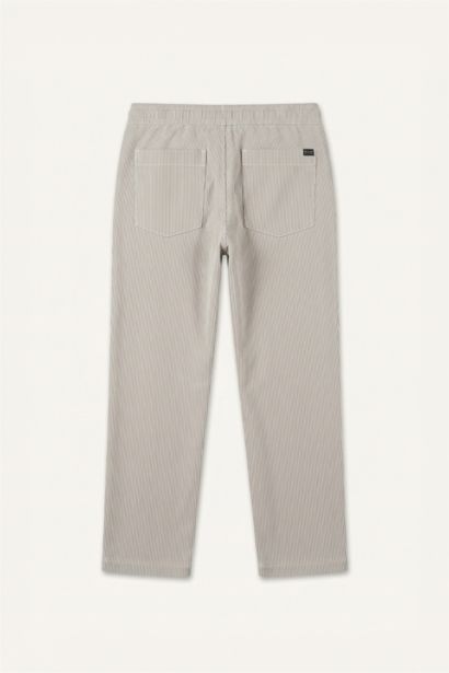 Baggy Fit Çizgili Pantolon