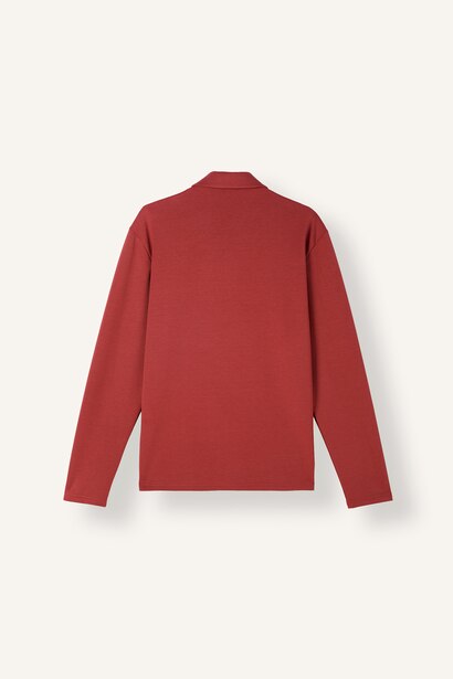 Standart Fit Fermuarlı Modal Basic Sweatshirt