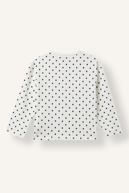 %100 Pamuk 2'li Uzun Kollu Penye Tişört Kız Bebek