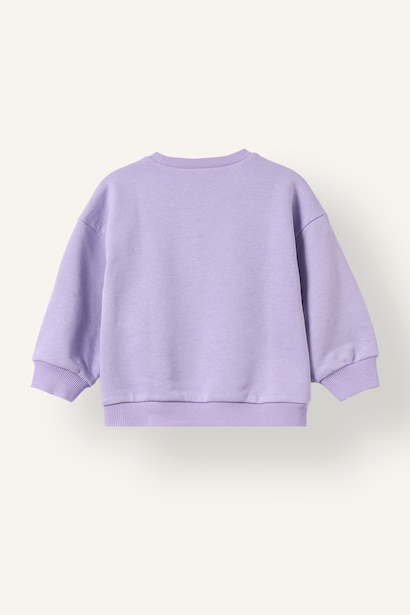 Baskılı Kalın Sweatshirt Kız Bebek