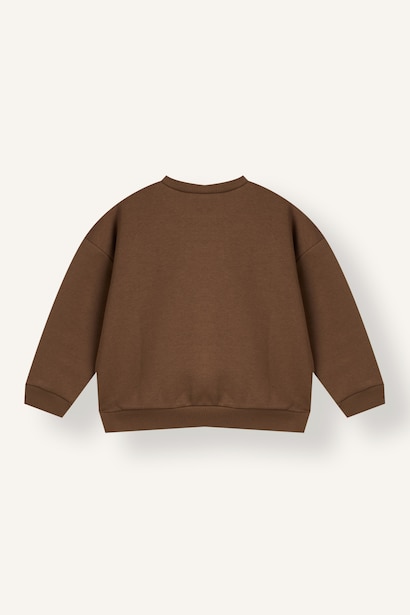 Bisiklet Yaka Baskılı Sweatshirt Kız Bebek