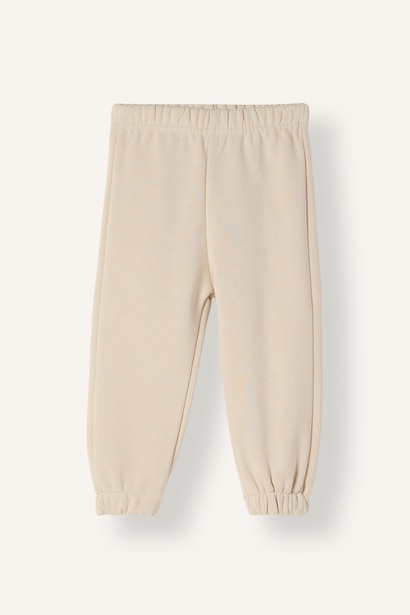 Jogger Fıt Kalın Sweatshirt Kumaşı Pantolon Kız Bebek
