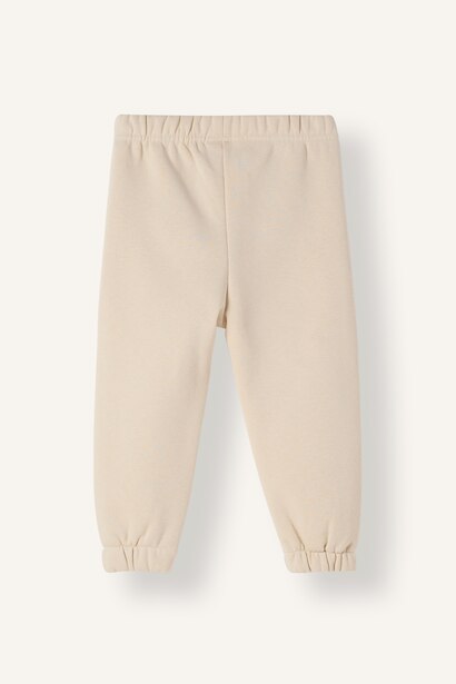 Jogger Fıt Kalın Sweatshirt Kumaşı Pantolon Kız Bebek