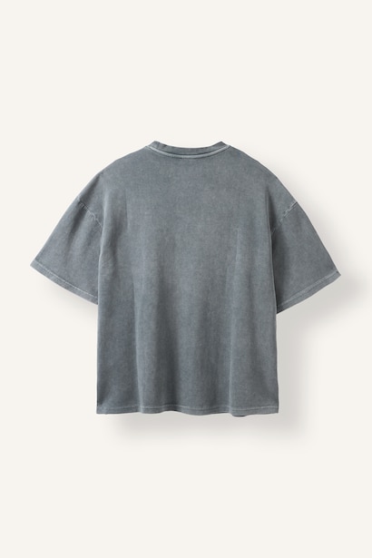 Loose Fit Etiket Detaylı Basic Tişört
