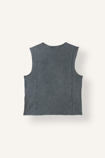 Oversize Dikiş Detaylı Basic Atlet