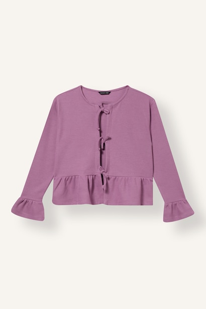 Regular Fit Scarf Collar Cardigan