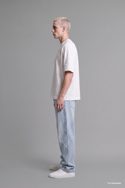 100% Cotton Baggy Fit Long Leg Trousers